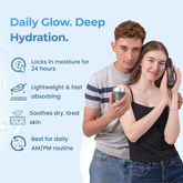 Nefol Hydration Duo Skincare Gift Pack Combo Set for Glowing Skin – Blue Tea Face Wash & Hydrating Moisturiser Kit (100 ml + 100 gm) (200 ml) - Nefol